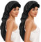 Long Bonnet for Braids & Curly Hair, Silk Satin Bonnet for Sleeping, Extra Large Bonnets Shower Cap for Women Braid DEMAZALO (Black Black)