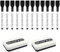 DumanAsen Dry Wipe Pens, 12 Pcs Black Magnetic Whiteboard Pens with Erase, Fine Point Dry Erase Markers Perfect For Writing on Whiteboards, Dry Erase Boards, Dry Erase Pens