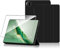 Cover per Honor Magic Pad 2 12.3 2024 custodie +1 Pezzi Vetro Temperato,Gomma Protezione Protettivo,Ultra Sottile Antiurto Anti-Graffio TPU Flessibile Case -Nero