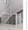Weißer Handlauf, Geländer, Spindelpfosten, Bodenmontage, Deck, Veranda, Geländer, Schienensystem, Innentreppen mit Schrauben, 85 cm/95 cm hoch, B 1 Packung