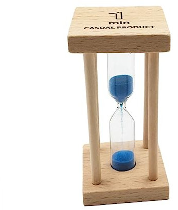 COLLBATH Mini Sanduhr 1 Minute Sandtimer Für Und Zuhause Zeitmessung Deko Mit Blauem Sand Ideal Als Für Und Zur Zeitanzeige Küche Und Wohnzimmer