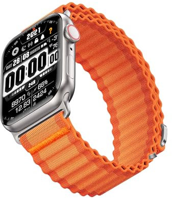Compatibile con Cinturino Apple Watch 40mm 38mm 39mm 41mm 42mm 44mm 45mm 46mm 49mm, Alpine Nylon Cinturino per iWatch Sportivo per Apple Watch Series SE 10 9 8 7 6 5 4 3 2 1 Ultra 2 Ultra
