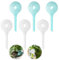 Juibao 6 Piezas Globos de Riego para Plantas Pequeñas, Bombillas de Riego de Plástico para Plantas de 5cm para Plantas Pequeñas de Interior y Exterior