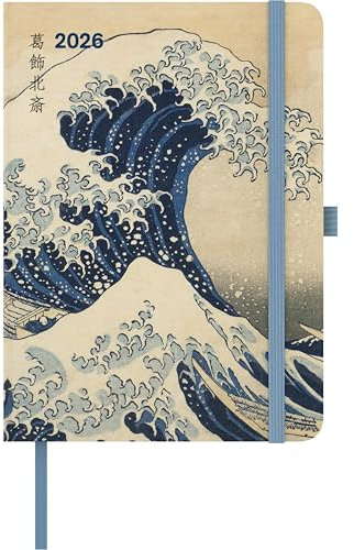 teNeues - ArtDiary Hokusai 2026 – Buchkalender 16x22 cm | ArtDiary Wochenkalender mit Ukiyo-e-Motiven für Hokusai-Fans & Liebhaber japanischer Kunst: ArtDiary