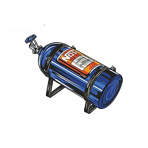 13 cm x 4,4 cm für NOS Flasche Nitrous Auto Aufkleber LKW Aufkleber Stoßstange Fenster DIY