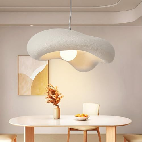 Lfoute Moderne Wabi-Sabi Pendelleuchte Kreative Blumen Hängeleuchte E27 Esstisch Pendellampe Höhenverstellbar Nordisch Stil Für Schlafzimmer Wohnzimmer Esszimmer Küche Hängelampe Bracken Braun,30cm