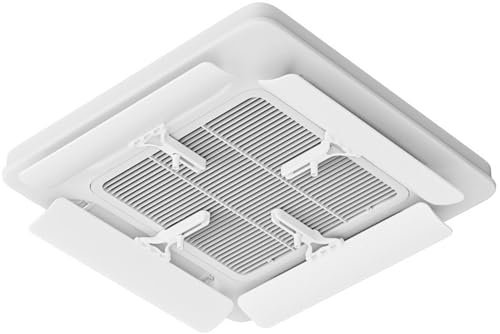 Yeory Deflettore di sfiato dell'Aria da 4 Pezzi, deflettore di sfiato AC ABS Regolabile con Gancio, Anti-condensa e Anti-fallo per casa, Ufficio, Negozio, deflettori