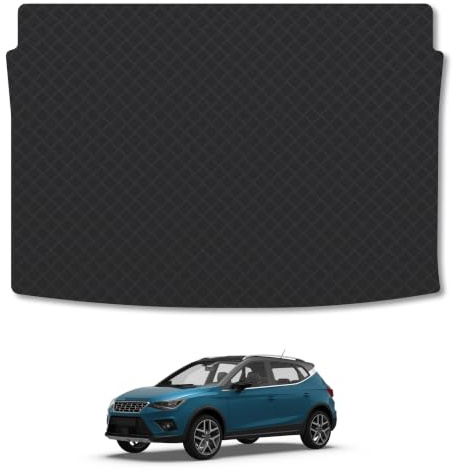 Seat Arona (2017+) 3mm Rubber Boot Mat | Tailored Fit Durable Boot Liner Full Coverage Protection Waterproof Accessories Easy Clean Anti Slip Made in the UK