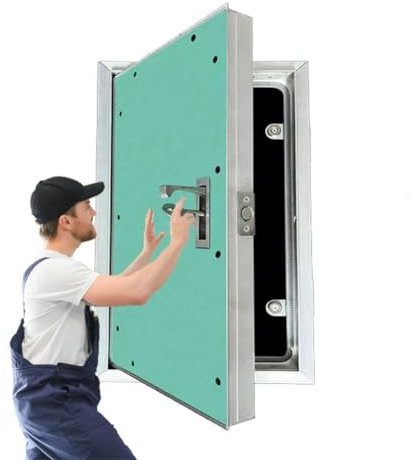 Pannello di accesso per cartongesso verniciabile e bloccabile, sportello di accesso al sottotetto a filo, per cartongesso invisibile, cavi idraulici/elettrici, scatola dei fusibili,20w x 26h