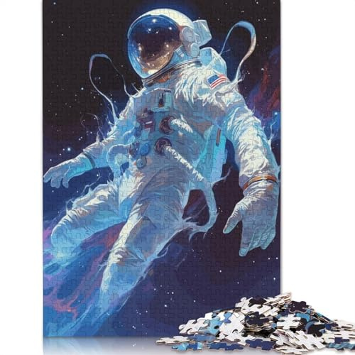 Gemälde Fantasy Astronaut 500-teiliges Puzzle | Puzzle | Nachhaltiges Puzzle für Erwachsene | Premium-Puzzle aus 100% Holz | Lustige Spiele (52 x 38 cm)