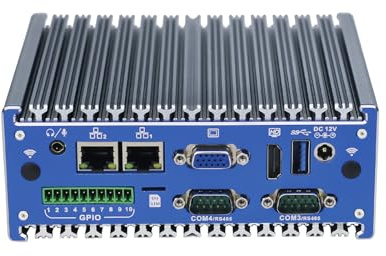 ANDAQI Fanless Mini PC, Desktop Computer, HTPC, Kodi Box, Windows 11 / Linux Ubuntu, J1900, BX12, WiFi, BT, 4 x COM, HDMI, 2 x LAN, SIM Slot, GPIO, Vesa Mount, 4G RAM, 64G SSD