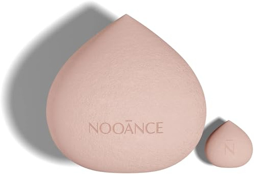 NOOANCE - Duo Éponges Teint - La Guimauve - 2 tailles pour une couvrance modulable et un fini naturel