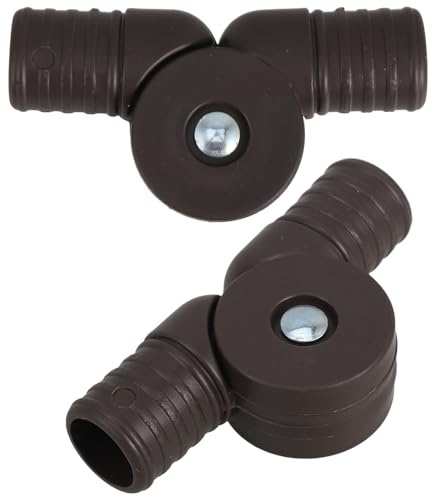 MAGICLULU Rohrverbinder Adapter 1 Paar Kunststoff für Liegestuhl Verbindungsstück mit Rundloch Verriegelungssystem Ersatzteil für Camping und Strandliegen Gartensessel Zubehör