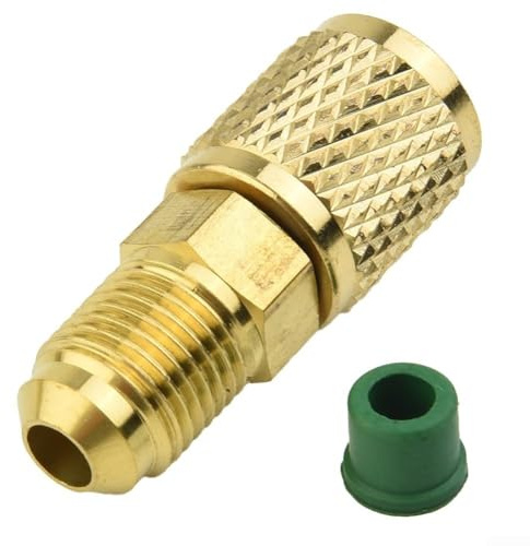 5/16 In Maschio X 1/4 In Femmina SAE Ottone Adattatore Per Il Collegamento Tubi Di Ricarica A Valvole Su R32 R410A R22 Sistemi