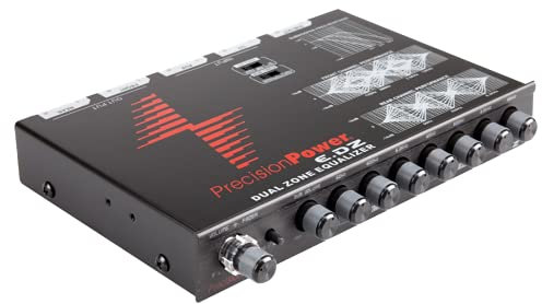 Precision Power E.DZ 7-Band Dual Zone Graphic Equalizer with Auxiliary Input and Independent Subwoofer Control