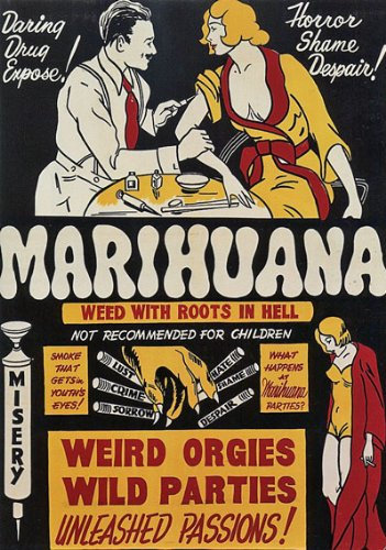 AD48 Vintage 1930's Marihuana Marijuana Anti Drugs Film Movie Poster - A3 (432 x 305mm) 16.5 x 11.7