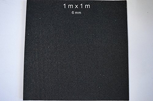 1 Stück Bautenschutzmatte 6mm 1m x 1m Antirutschmatte Gummimatte Gummigranulat Matte