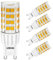 LEDGLE G9 LED Lampadina 6W, 51-LED SMD2835 Lampade LED G9, 380LM Equivalente 60W Lampada Alogena, Luce Bianca Calda 3000K, Non Dimmerabile, Angolo di Fascio di 360 °,Confezione da 5