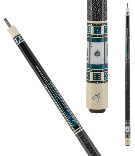 Meucci MECAS03 Poolqueue Stick mit schwarzem Punktschaft