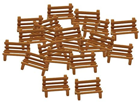 #N/A 20x Puppenhaus Gartenmöbel Miniatur Liegestuhl Camping Stuhl Strandkorb - 1: 200 Holz