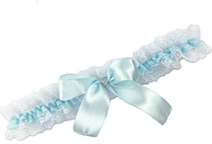 Pet-Jos Braut-Strumpfband für Braut Blaue Strumpfband Spitze Strumpfband Brautschmuck Hochzeitsstrumpfband Braut Geschenetwas Blau