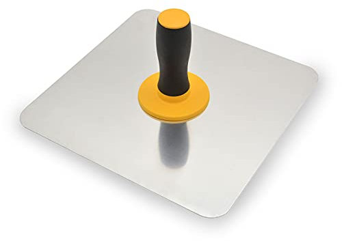 Plâtre Hawk, outil de plâtrage en aluminium 300 mm x 300 mm avec poignée souple.