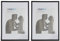 Relaxdays Cadres Photo, Lot de 4, 20x30 cm, Passe-Partout 15x20 cm, Cadre Verre, Porte-Photo à Poser ou à Suspendre, Noir