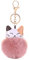 Mignon Porte-clés En Peluche, Chat Boule De Fourrure Porte-clés Voiture Porte-clés Boule De Fourrure Pendentif Pompon Pendentif Moelleux Peluche Porte-clés Dame Fille Sac Décoration Pendentif