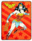 Franco Collectibles Wonder Woman Bettwäsche, superweich, Mikro-Raschel-Überwurf, 116,8 x 152,4 cm, (offizielles Lizenzprodukt)