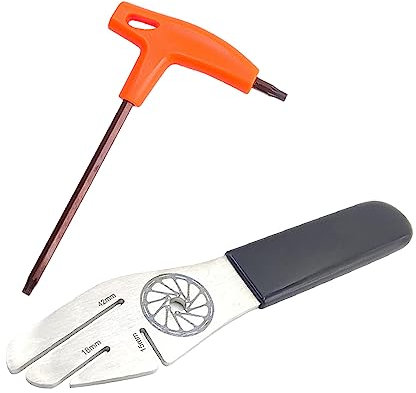 ANTHYTA Bicycle Disc Brake Tool Brake Discs Straightening Tool Stainless Steel Bicycle Brake Disc Adjuster 15/18/42 mm Brakes Reset Tool Adjustment Tool for Bicycle Disc Brake