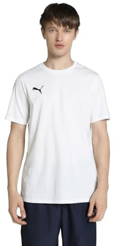 PUMA Hombre teamGOAL Casuals tee, Blanco (PUMA White-PUMA Black), L EU
