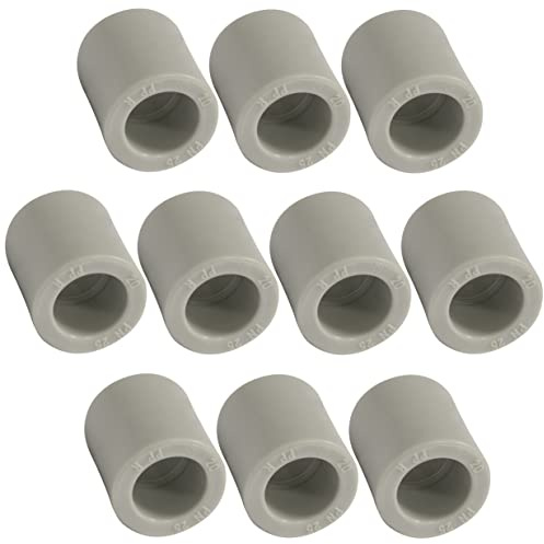 AERZETIX - C66842 - Satz von 10 gleichen Muffen aus PPR/polypropylen/ Ø20 mm PN25 zum schweißen - klempnerei-heizung arbeiten trinkwasserinstallation druckversorgung schlauchanschluss