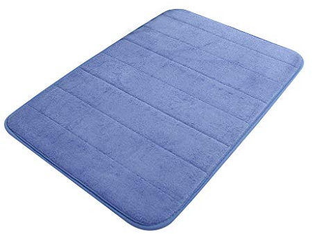 YWLINK Memory-Schaum Bad-Teppiche Angenehm Weiches Wasser SaugfäHig WC Badezimmer Teppich Badematte FußMatten Teppich Teppiche Pebble Atmungsaktivem (Y1-Blue, One Size)