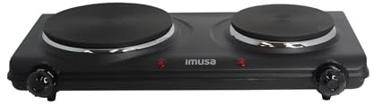 IMUSA Double Electric Hot Plate, Black