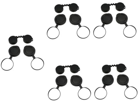 PartyKindom 5sets Astronomy Binocular Lens Caps Rubber Objective Lens Cover Binocular Eye Guard Cap for Protection
