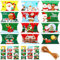 24 Stück Geschenkbox Verpackung Klein für Weihnachten - Geldgeschenke Süßigkeiten Keksschachtel Pralinenschachtel Schachtel für Geschenk und Weihnachtsdeko