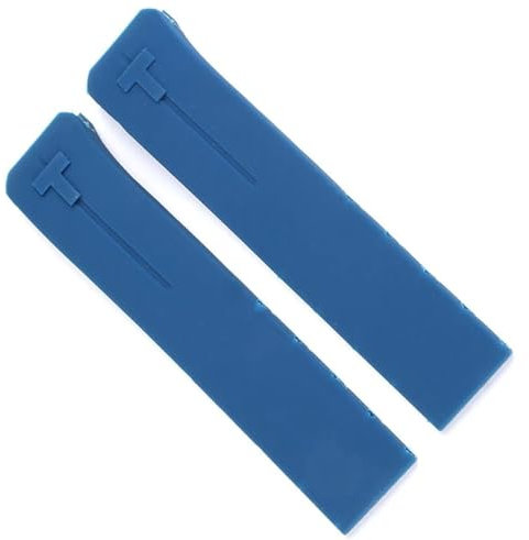 dayeer Sport-Silikon-Armband für Tissot Touch T013 T047 T-Sport T013420A T047420A T33 Wasserdichtes Uhrenarmband (Color : Blue noclasp 21mm)
