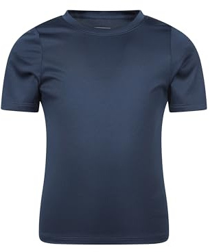 Mountain Warehouse Aqua Kids Swimming T-Shirt - UV Protect Max Tee, für Jungen und Mädchen - Frühling, Sommer, Tauchen und Wassersport Marine Kinder 116 EU (5-6 Jahre)