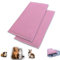 NEO SOLVO Lot de 2 Tapis de Jeu en Polaire pour Cochon d'Inde et Lapins - Tout en Un, C'est Une Couverture, Un Tunnel Géant, Une Maison, Un Coussin et Un Lit - 70cm x 105cm - Rose