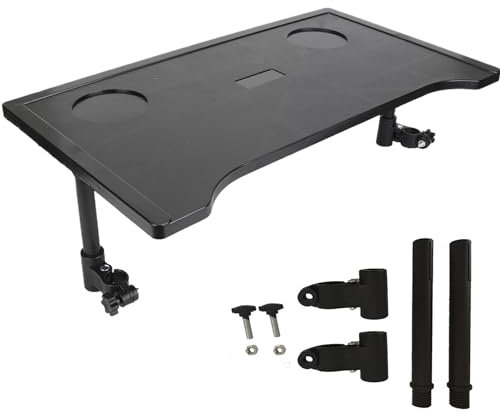 LAANCOO Wheelchair Tray 21x12 In Stable Secure Table Tray With Cup Holders, Detachable, Reliable Frosted Wheelchair Tray Table For Eating, Reading, Resting