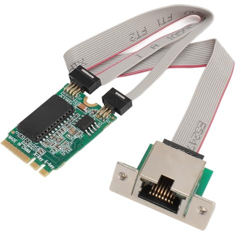 Scheda Server in Fibra Ottica Gigabit M.2 A+E, Adattatore Ethernet con Slot RJ45, per Computer Industriali, Computer Integrati, Computer a Scheda Singola