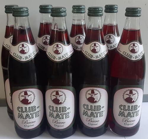 Club-Mate Beere Original 8 Flaschen je 0,5l incl Mehrweg Pfand