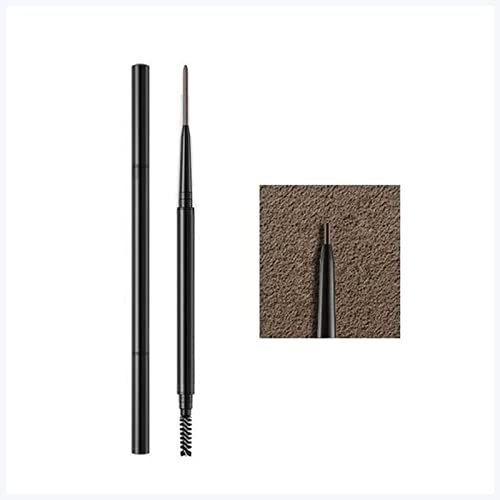 Augenbrauenstift 1 stücke 2in1 Doppelköpfige Augenbraue Bleistift wasserdicht 1,5mm Stirn natürlich Nein Make-up Eye dauerhafter schwarzer Stift Tönungsstift Augenbrauenstift Wasserfest(B)