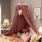 Vercico Kids Bed Canopy Round Dome 240CM Bed Tent for Children, Girls Bedroom Accessories Canopy Bed for Bedroom Nursery Room Baby Crib