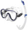 SEAC Set Bis Salina Top, Set mit Salina-Maske und Top-Schnorchel aus Silikon für Erwachsene und Jugendliche, Blau