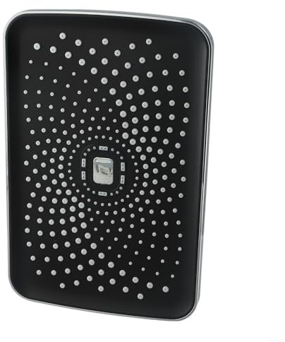 Pommeau de douche pour porte de douche rétractable, améliorez votre expérience de douche avec le pommeau de douche ABS de qualité supérieure, finition noire moderne (argenté)