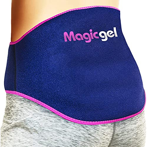 Magic Gel Rücken Ice Pack - Heiß oder Kalt Kompresse für Kreuz und Hüfte - Wiederverwendbares Kühlpad mit Verschluss auch für Schleimbeutelentzündung – 1 Stück