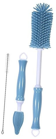 Toyvian Rotierbare Nuckel Und Flaschenbürste Praktische Reinigungsbürste Für Flaschen Schnuller Und Strohhalme Effiziente Reinigung Für Babys Und Kleinkinder Coral Blue
