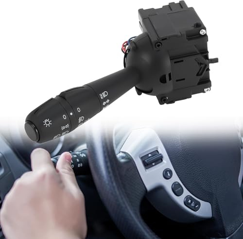 Flydida Lenkstockschalter Kompatibel mit Dacia Dokker Duster Logan Lodgy Sandero Clio IV Blinkerschalter Lenksäulenblinker OE# 8201167988 681726046R 255405056R 255400337R