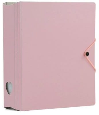 Album interstiziale in polipropilene da 7,6 cm, con 25 inserti per album fotografico (rosa)